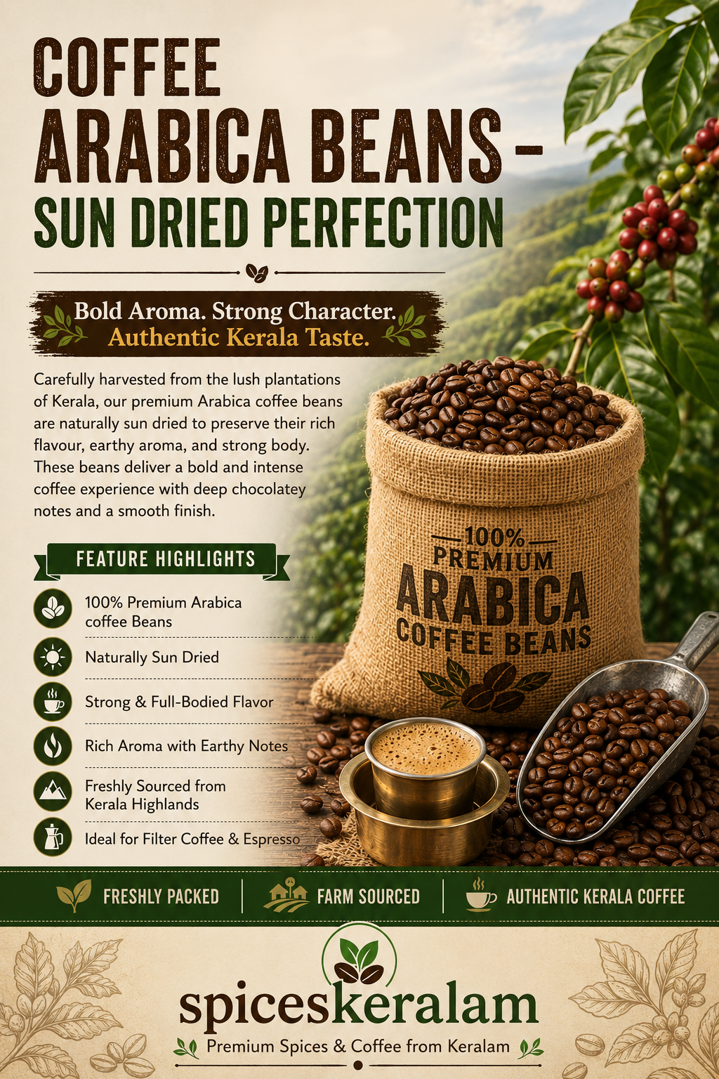 Coffee Arabica Beans Dried